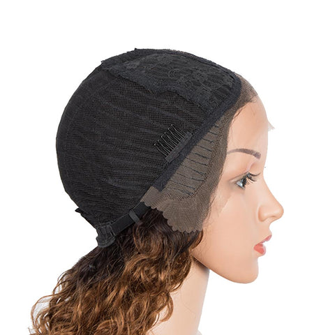 Image of Rebecca Fashion Wavy Part Lace Human Hair Wigs For Black Women MONA Part Lace Wigs