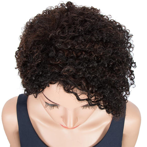 Image of Rebecca Fashion Short Pixie Wigs 100% Human Hair Kinky Curly Wig For Black Women