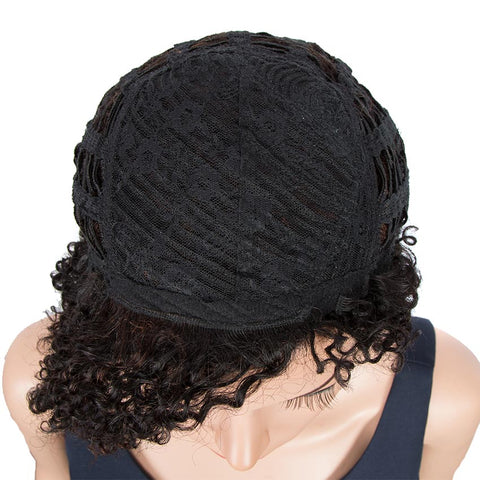 Image of Rebecca Fashion Short Pixie Wigs 100% Human Hair Kinky Curly Wig For Black Women