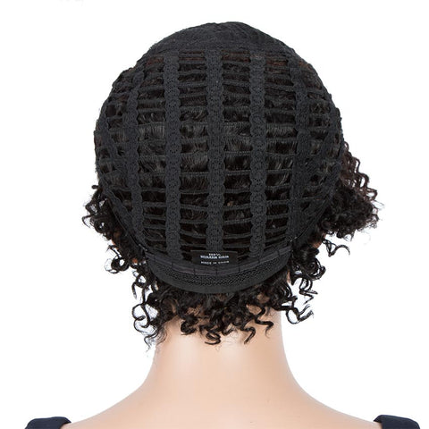 Image of Rebecca Fashion Short Pixie Wigs 100% Human Hair Kinky Curly Wig For Black Women