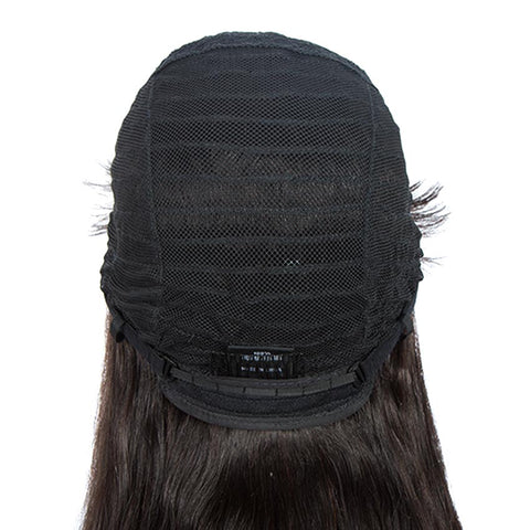 Image of Rebecca Fashion Natural Color Wig Long Straight Hair Wigs With Bangs Human Hair