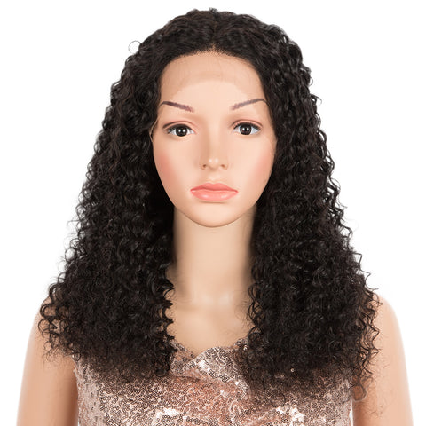 Image of Rebecca Fashion T Lace Human Hair Wigs Deep Wave Lace Front Wig Pre-plucked Hairline with Baby Hair Wigs Natural Color