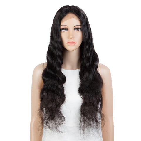 Image of Rebecca Fashion Remy Human Hair Wigs 4x4 Lace Frontal Wigs Body Wave Hair Wig 150% Density Natural Color