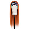 Rebecca fashion Straight Headband Wigs Human Hair Wigs Ginger Wig Human Hair Headband Wig For Women Orange Color