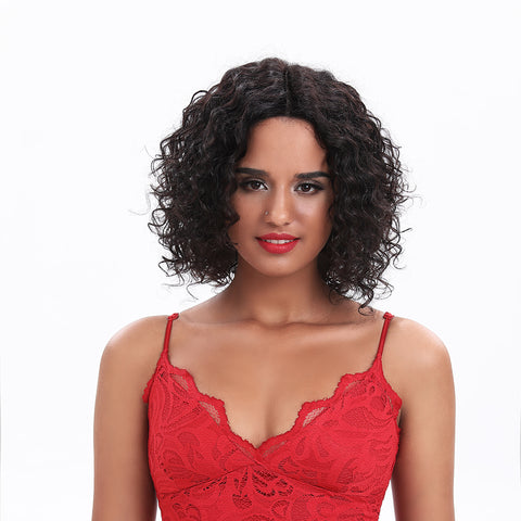 Image of Rebecca Fashion Wavy Part Lace Human Hair Wigs For Black Women MONA Part Lace Wigs