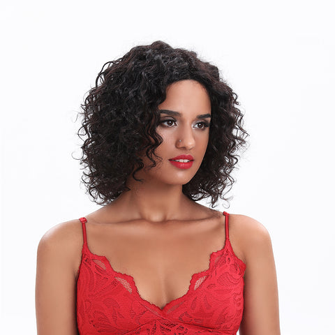 Image of Rebecca Fashion Wavy Part Lace Human Hair Wigs For Black Women MONA Part Lace Wigs