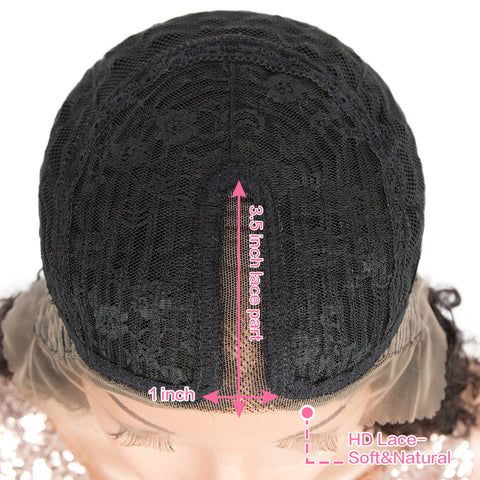 Image of Rebecca Fashion 4x1 T Lace Human Hair Wigs Body Wave Lace Front Wig Pre-plucked Hairline with Baby Hair Wigs Natural Color