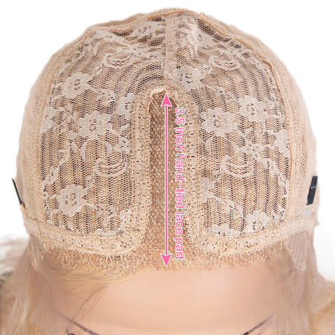 Image of Rebecca Fashion T Lace Blonde Human Hair Wigs Straight Hair Lace Front Wig Pre-plucked Hairline with Baby Hair Wigs 613 Color