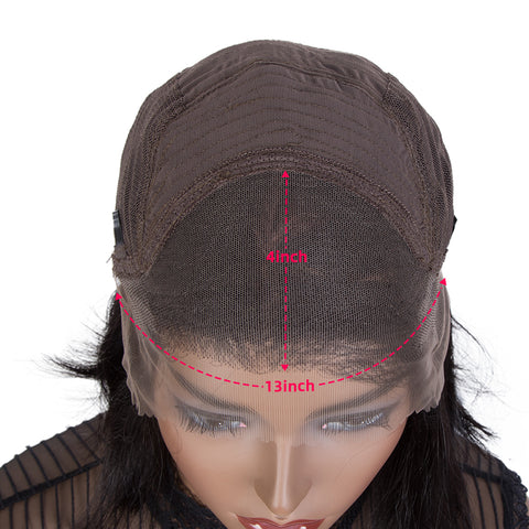 Image of Rebecca Fashion Short Straight Bob Wigs Human Hair 13x4 Lace Front Wigs Pre Plucked with Baby Hair 11 Inch