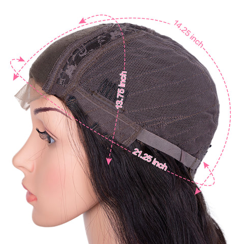 Image of Rebecca Fashion Remy Human Hair Wigs 4x4 Lace Frontal Wigs Body Wave Hair Wig 150% Density Natural Color