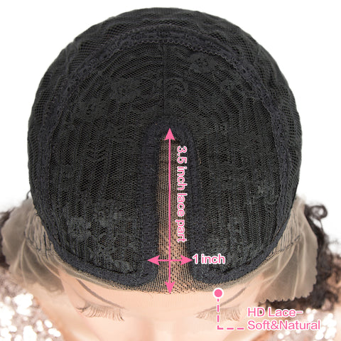 Image of Rebecca Fashion T Lace Human Hair Wigs Deep Wave Lace Front Wig Pre-plucked Hairline with Baby Hair Wigs Natural Color