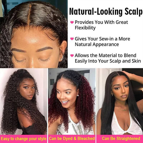 Image of Rebecca Fashion 360 Lace Frontal Wigs 100% Deep Wave Human Hair Wigs For Black Women 150% Density Natural Black Color