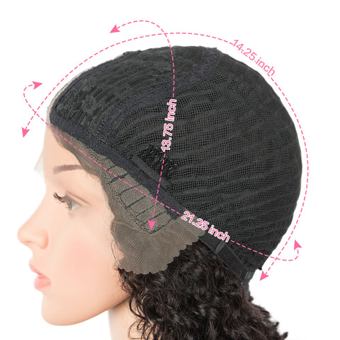 Image of Rebecca Fashion T Lace Human Hair Wigs Deep Wave Lace Front Wig Pre-plucked Hairline with Baby Hair Wigs Natural Color