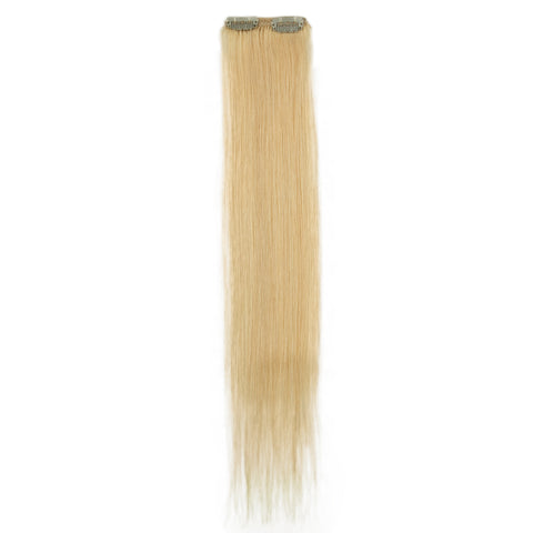 Image of Rebecca Fashion Remy Clip In Human Hair Extensions Straight Clip on Human Hair 613 Blonde Color 7 Pcs
