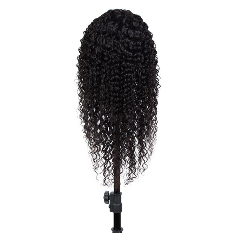 Image of Rebecca Fashion Remy Human Hair Wigs 4x4 Lace Frontal Wigs Deep Wave Hair Wig 150% Density Natural Color