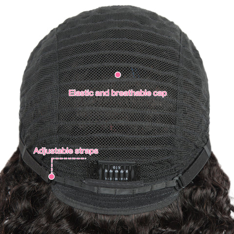 Image of Rebecca Fashion T Lace Human Hair Wigs Deep Wave Lace Front Wig Pre-plucked Hairline with Baby Hair Wigs Natural Color