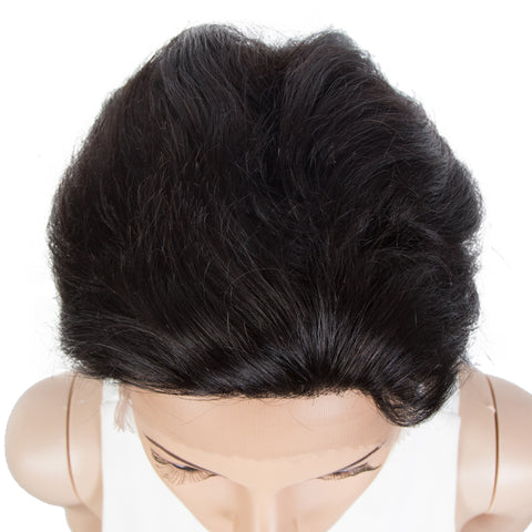 Image of Rebecca Fashion Human Hair Pixie Cut Wigs Pixie Bob Wig with Hand-tied Hairline Natural Color