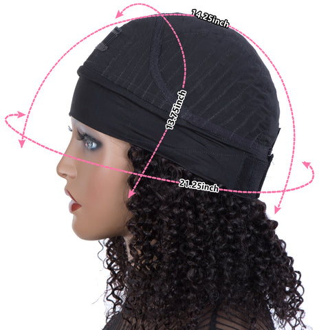 Image of Rebecca Fashion Remy Human Hair Headband Wig Kinky Curly Wigs 150% Density Natural Color