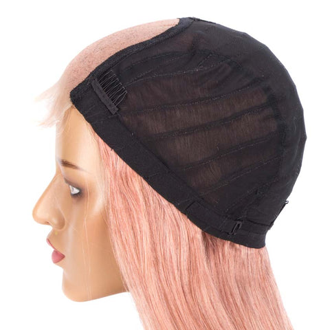 Image of Rebecca Fashion 4*4 Lace Closure Pink Straight Hair Wig 150% Density Colored Wigs