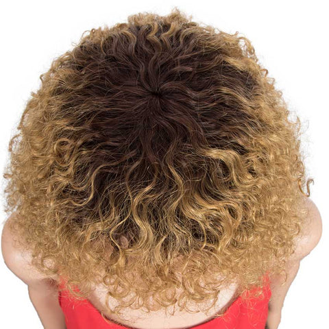 Image of Rebecca Fashion Ombre Bob Wig With Bangs 10 inch TT2-27 Curly Wigs