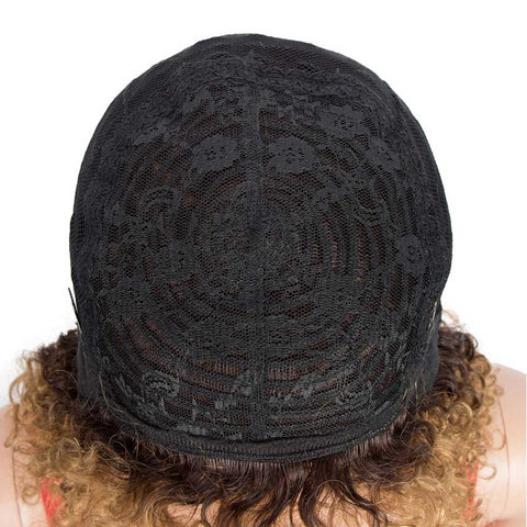 Image of Rebecca Fashion Ombre Bob Wig With Bangs 10 inch TT2-27 Curly Wigs