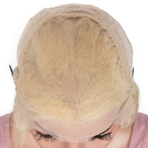 Image of Rebecca Fashion Blonde Straight 13x6 Lace Front Wig Human Hair 150% Density
