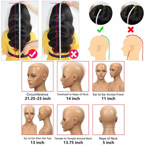 Image of Rebecca Fashion Ombre Brown HD Lace Front Wigs Human Hair Body Wave Wigs Middle Part