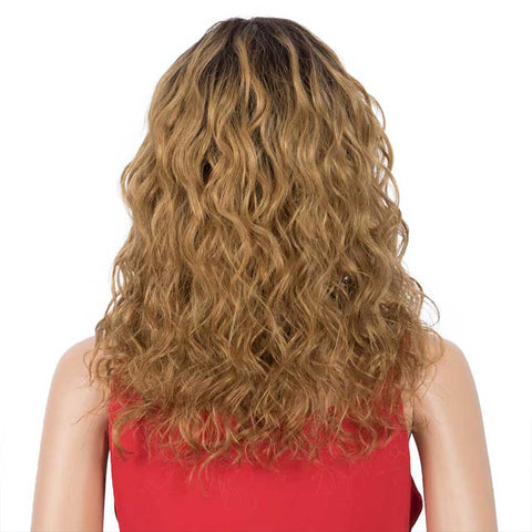 Image of Rebecca Fashion Ombre Wig Natural Wavy TT2-27 Human Hair Wigs With Bangs 16 inch