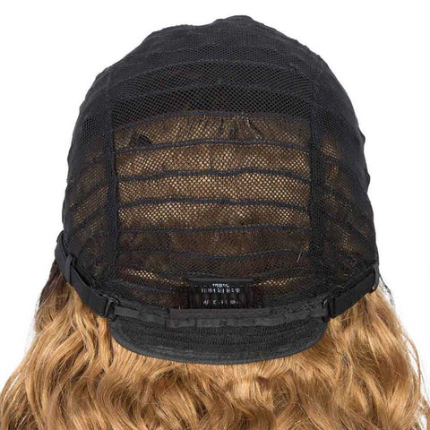 Image of Rebecca Fashion Ombre Wig Natural Wavy TT2-27 Human Hair Wigs With Bangs 16 inch