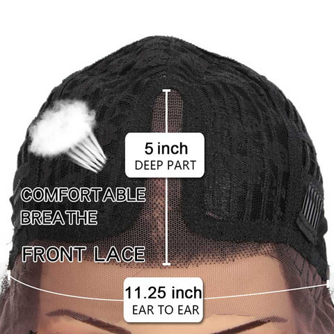 Image of Rebecca Fashion Short Bob Ombre Wig Lace Part 10 inch 130% Density Human Hair Wigs