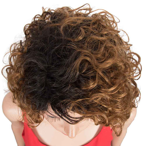 Image of Rebecca Fashion TT1B/30 Bob Wigs Cute Human Hair Wavy Wig