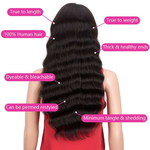 Image of Rebecca Fashion 13x4 Lace Front Wigs Human Hair Loose Body Wave Wigs 150% Density Natural Black Color