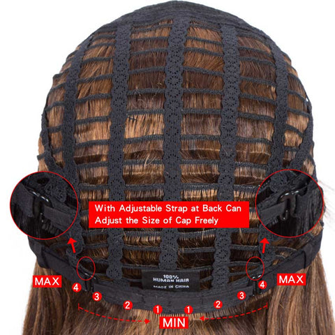 Image of Rebecca Fashion Human Hair P4/30 Color Wig Short Bob Wigs With Bands