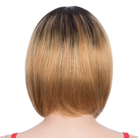 Image of Rebecca Fashion Straight Hair Wigs 130% Density Wigs With Bangs Ombre Wig TT1B/27