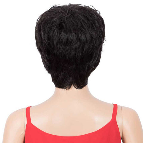 Image of Rebecca Fashion Pixie Cut Wig Short Wavy 9 Inch Human Hair Wigs