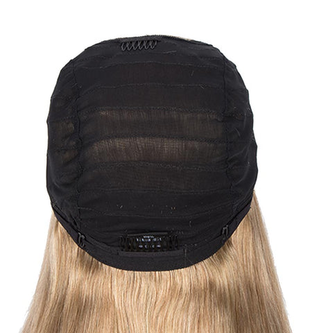 Image of Rebecca Fashion G Blond 100% Straight Human Hair Wigs 4x4 Lace Closure Wigs 150% Density