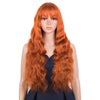 Rebecca Fashion Hightlight Orange Body Wave Human Hair Wigs with Bangs 100% High-quality Human Hair Wig with Bangs for Black Women Ginger Color