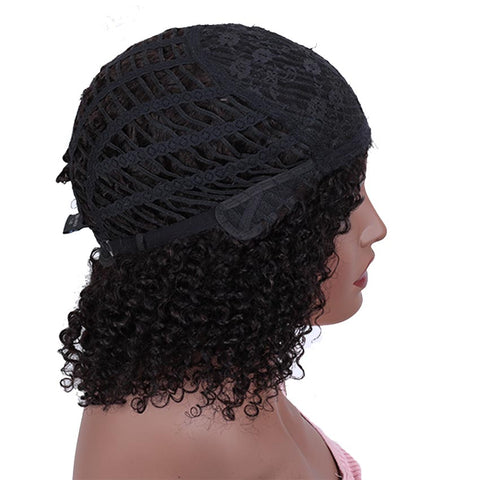 Image of Rebecca Fashion Short Curly Wig 100% Human Hair Kinky Curly Wigs For Black Women