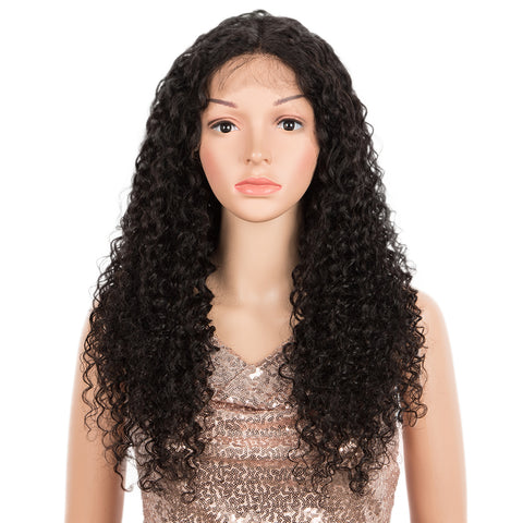 Image of Rebecca Fashion T Lace Human Hair Wigs Deep Wave Lace Front Wig Pre-plucked Hairline with Baby Hair Wigs Natural Color