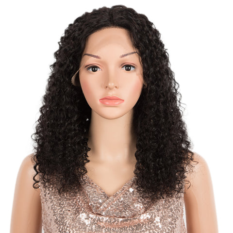 Image of Rebecca Fashion T Lace Human Hair Wigs Deep Wave Lace Front Wig Pre-plucked Hairline with Baby Hair Wigs Natural Color