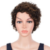 Rebecca Fashion Human Hair Wigs 9 Inch Short Curly Pixie Wig 2 Colors