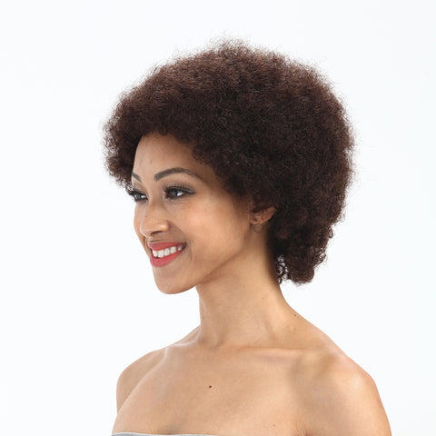 Image of Rebecca Fashion Short Afro Kinky Curly Human Hair Wigs For Black Women