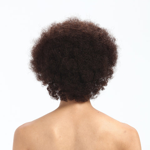 Image of Rebecca Fashion Short Afro Kinky Curly Human Hair Wigs For Black Women