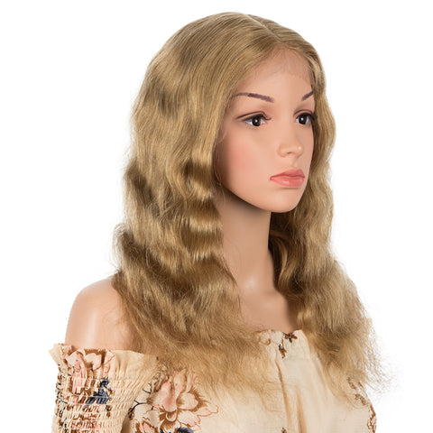 Image of Rebecca Fashion Human Hair Lace Calp Wigs Wigs with Natural Lace Hairline Body Wave Wig with Baby Hair Brown Blonde Color