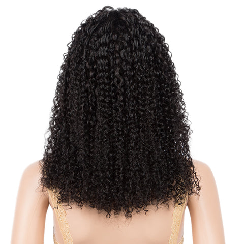 Image of Rebecca Fashion Virgin Human Hair Wigs 4x4 Lace Frontal Wigs Curly Wave Hair Wig 150% Density Natural Color