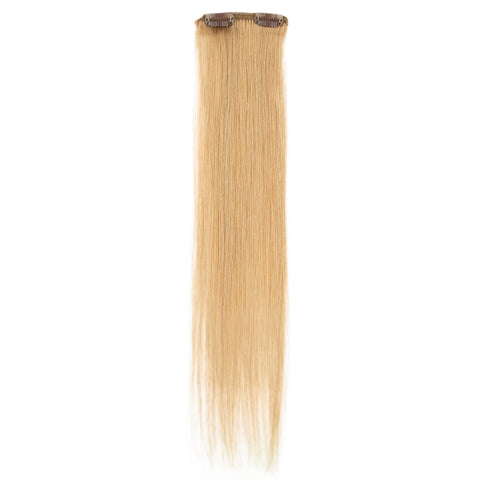 Image of Rebecca Fashion Remy Clip In Human Hair Extensions Straight Clip on Human Hair Dark Blonde Color 7 Pcs