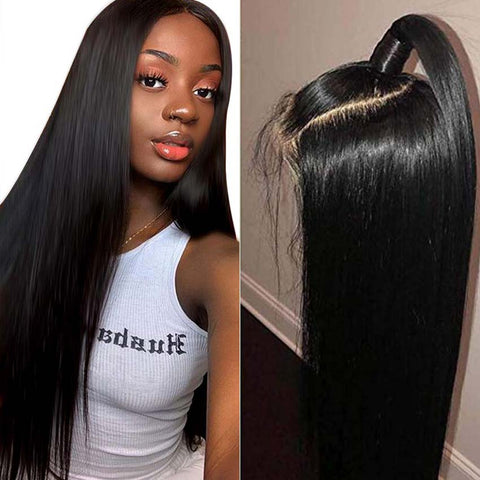 Image of Rebecca Fashion 28inch Straight Full Lace Human Hair Wigs 150% Density Remy Hair Wig