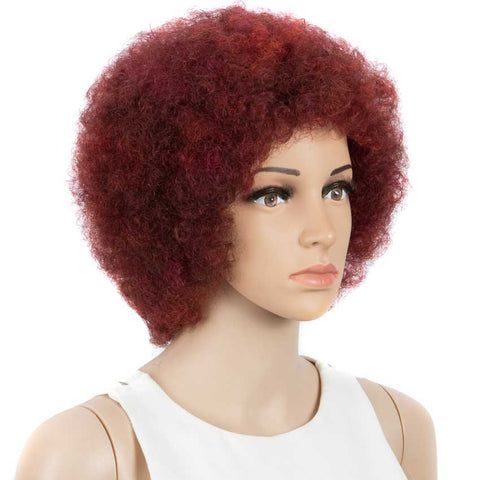 Image of Rebecca Fashion Short Afro Kinky Curly Human Hair Wigs For Black Women