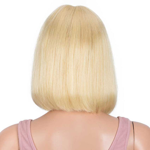 Image of Rebecca Fashion Blonde Bob Wigs 100% Hight-quality Human Hair Lace Front Wigs 613 130% Density