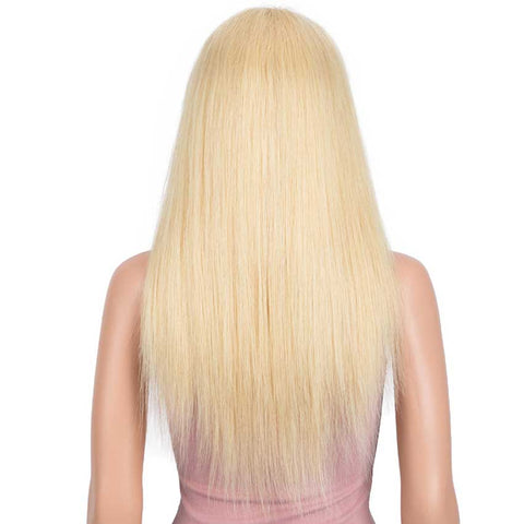 Image of Rebecca Fashion Blonde Straight 13x6 Lace Front Wig Human Hair 150% Density